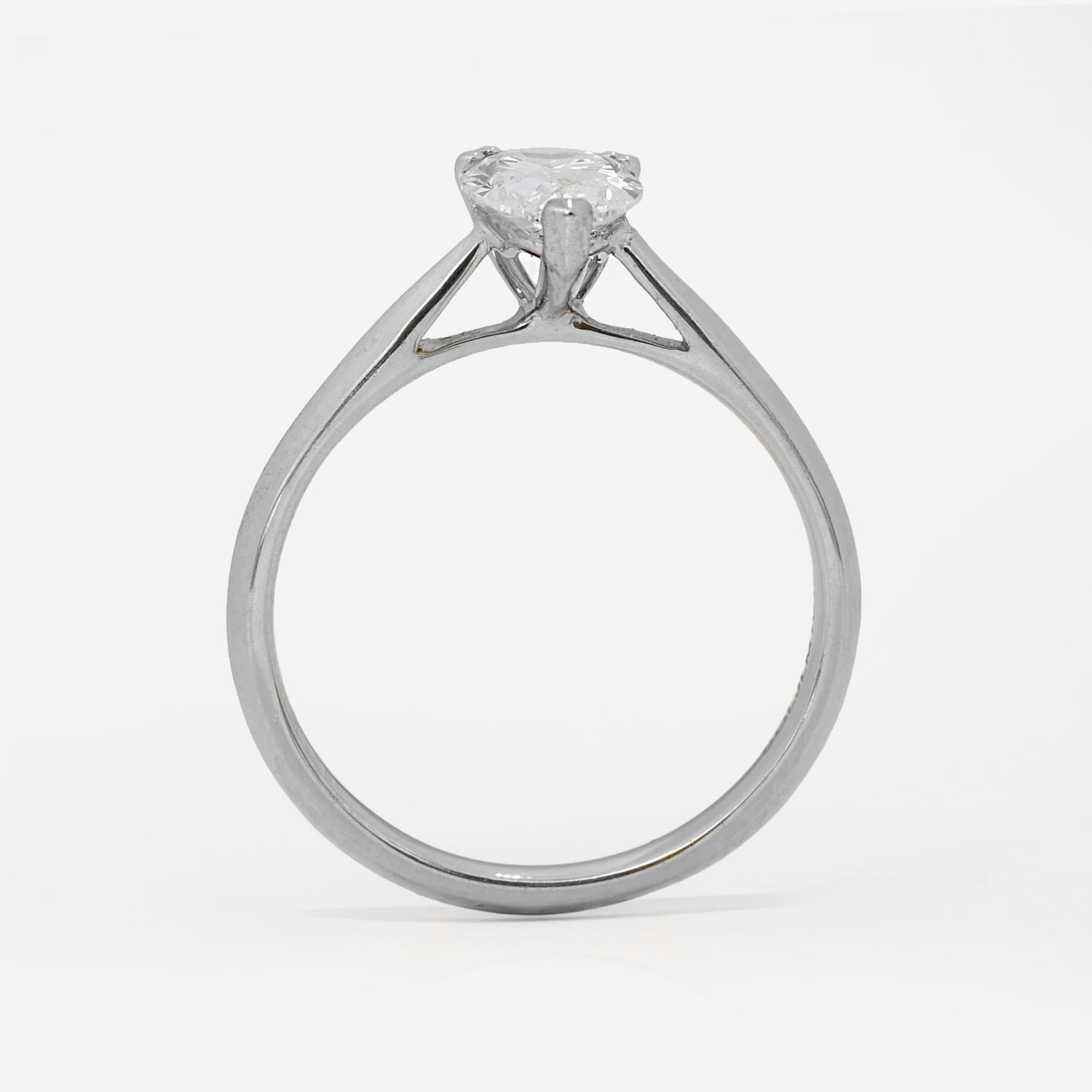 2.26ct Pear Cut Lab Grown Diamond Ring - 9ct White Gold