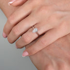 1.00ct Pear Cut Lab Grown Diamond Ring - 9ct White Gold