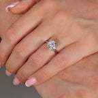 3.08ct Round Cut Lab Grown Diamond Ring - 9ct White Gold