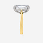 5.03ct Radiant Cut Lab Grown Diamond Ring - 18ct Yellow Gold