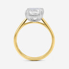 5.03ct Radiant Cut Lab Grown Diamond Ring - 18ct Yellow Gold