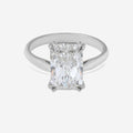 3.06ct Radiant Cut Lab Grown Diamond Ring - 9ct White Gold