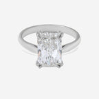 3.06ct Radiant Cut Lab Grown Diamond Ring - 9ct White Gold