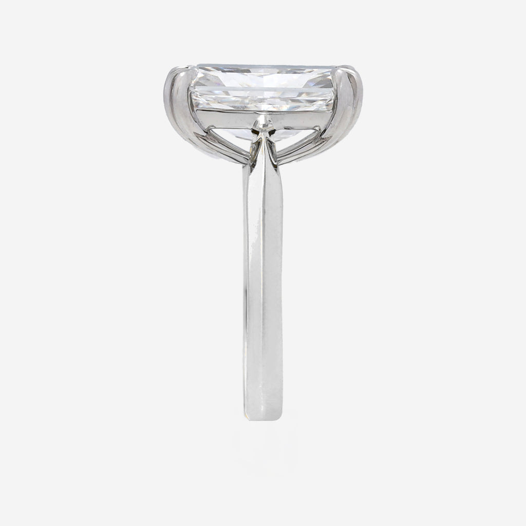 5.03ct Radiant Cut Lab Grown Diamond Ring -  Platinum