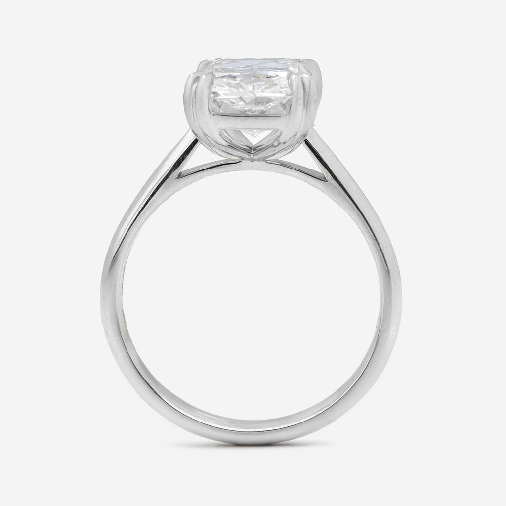 5.03ct Radiant Cut Lab Grown Diamond Ring -  Platinum