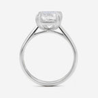 4.22ct Radiant Cut Lab Grown Diamond Ring - 9ct White Gold