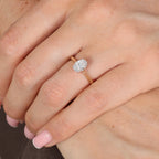 1.00ct Oval Cut Lab Grown Diamond Ring - 9ct Yellow Gold