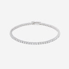3.00ct Lab Grown Tennis Bracelet - 9ct White Gold