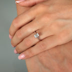 1.00ct Emerald Cut Lab Grown Diamond Ring - 9ct Yellow Gold