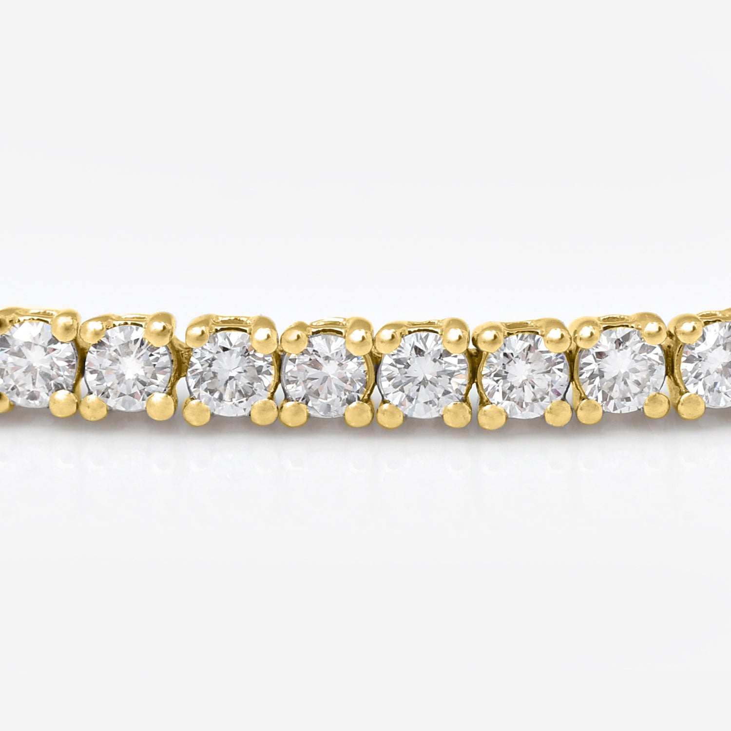 3.00ct Lab Grown Tennis Bracelet - 9ct Yellow Gold