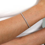 3.00ct Lab Grown Tennis Bracelet - 9ct White Gold