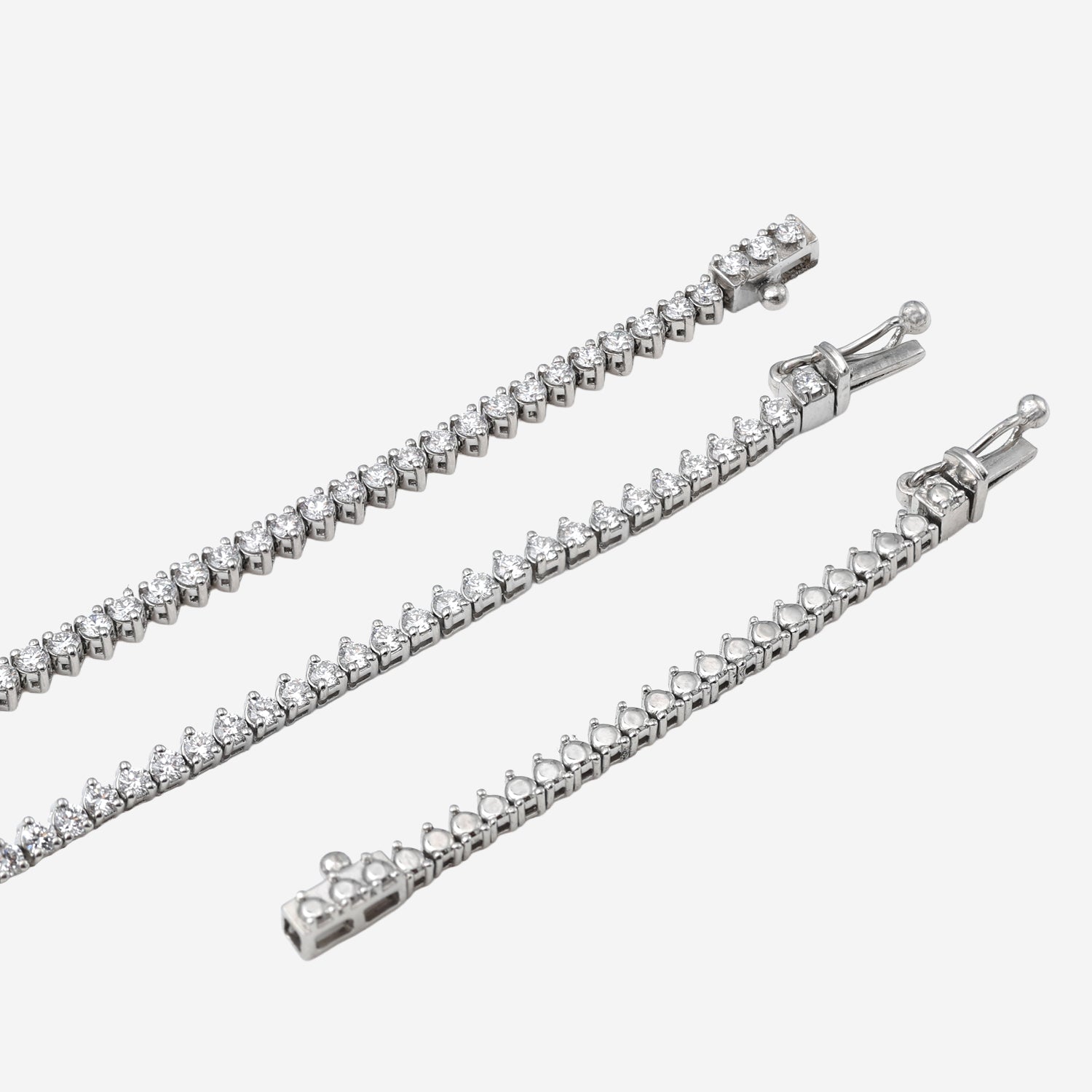 5.00ct Round Lab Grown Diamond Tennis Necklace - 9ct White Gold