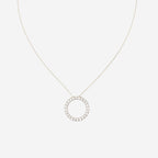 1.00ct Lab Grown Circle of Life Necklace - 9ct Yellow Gold