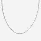 9.00ct Pear Lab Grown Diamond Tennis Necklace - 9ct White Gold