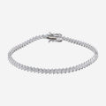 3.50ct Pear Cut Lab Grown Tennis Bracelet - 9ct White Gold