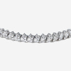 3.50ct Pear Cut Lab Grown Tennis Bracelet - 9ct White Gold