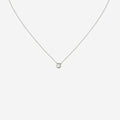 0.50ct Lab Grown Bezel Set Pendant Necklace - 9ct Yellow Gold