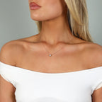 0.50ct Lab Grown Bezel Set Pendant Necklace - 9ct Yellow Gold