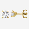 1.00ct Lab Grown Diamond Earrings - 9ct Yellow Gold