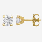 1.00ct Lab Grown Diamond Earrings - 9ct Yellow Gold