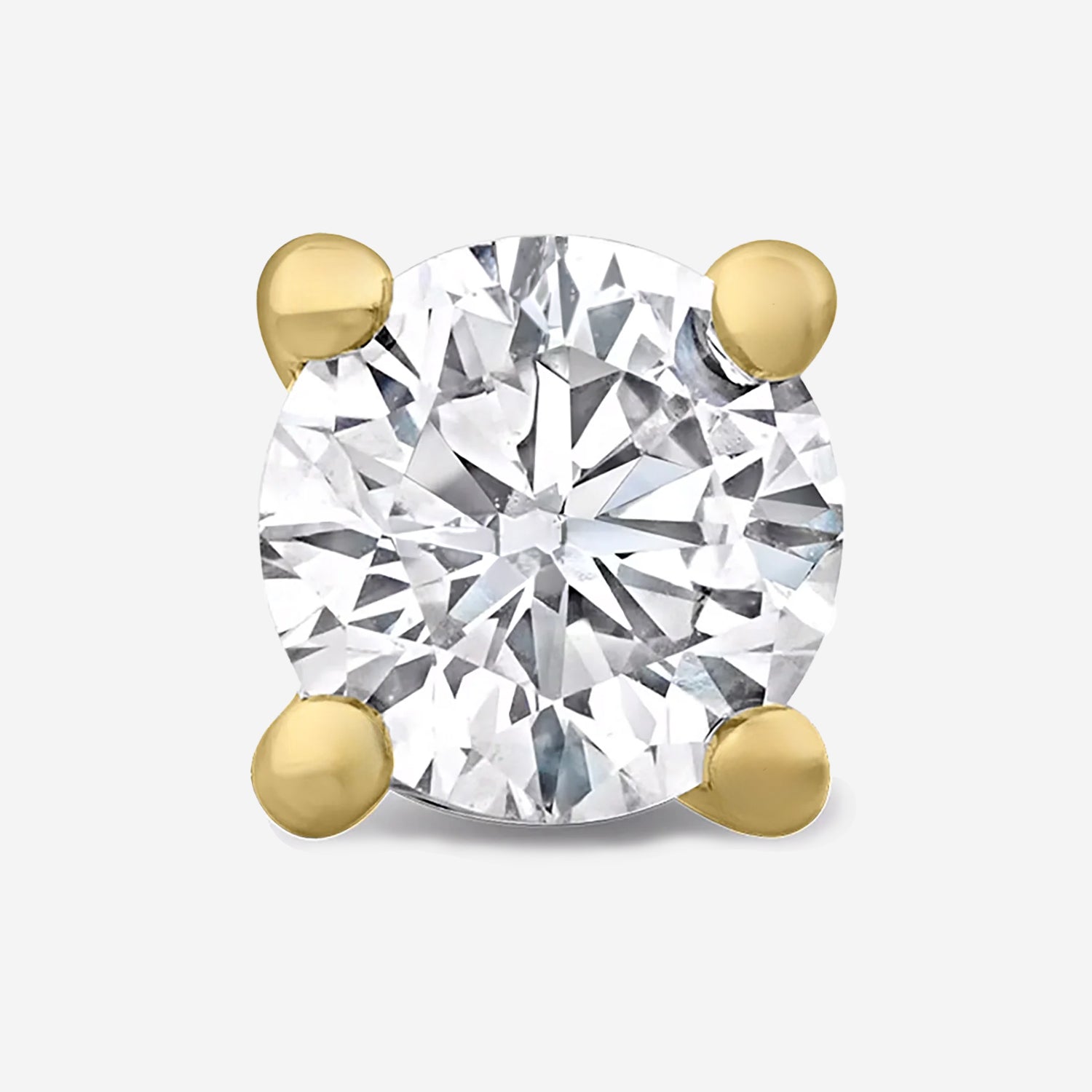 1.00ct Lab Grown Diamond Earrings - 9ct Yellow Gold