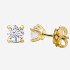 1.00ct Lab Grown Diamond Earrings - 9ct Yellow Gold