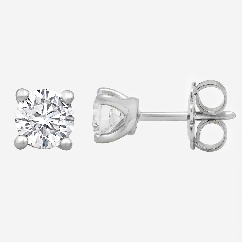1.00ct Lab Grown Diamond Earrings - 9ct White Gold
