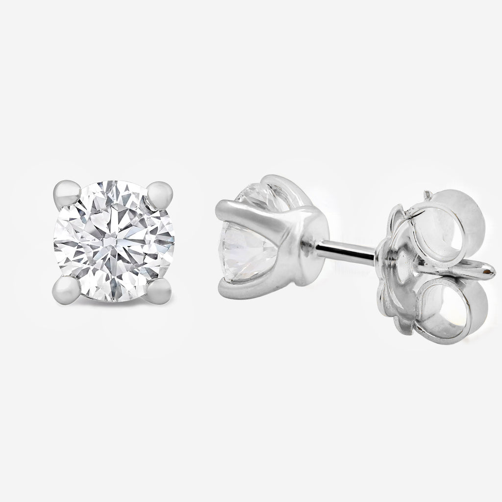 1.00ct Lab Grown Diamond Earrings - 9ct White Gold