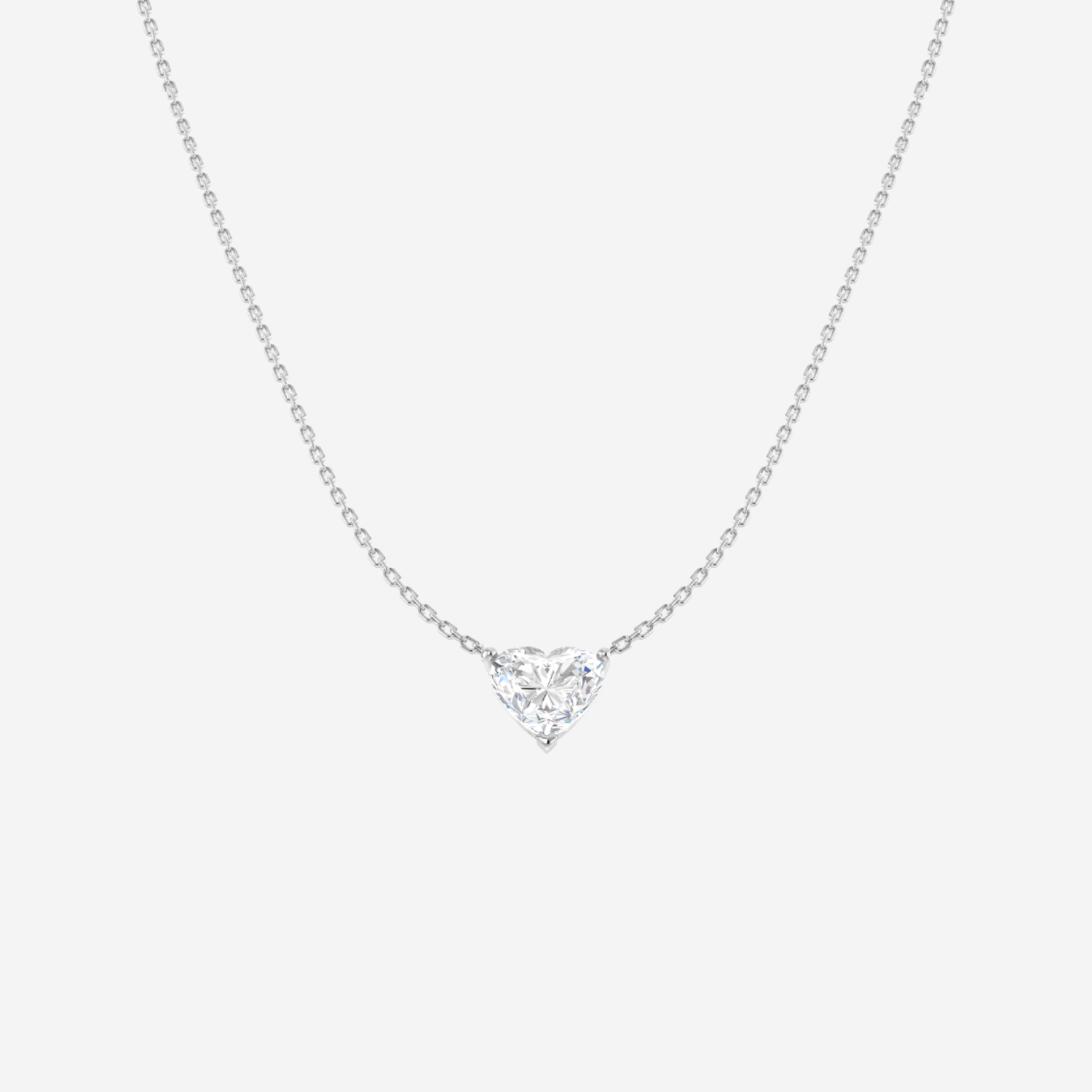 2.00ct Lab Grown Heart Cut Diamond Pendant - 9ct Gold