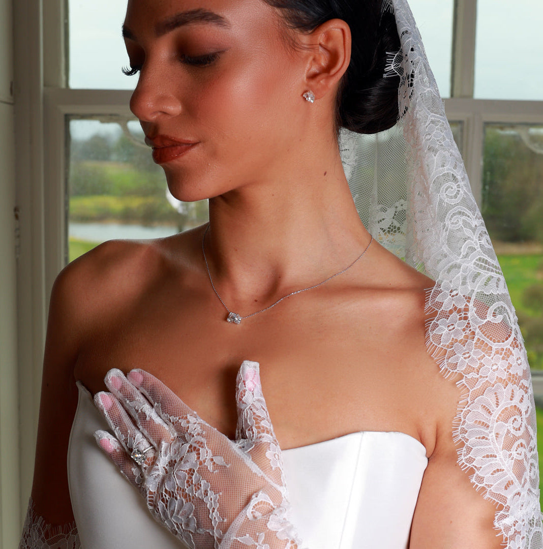 2.00ct Lab Grown Diamond Toi Et Moi Necklace - 18ct White Gold