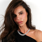 Lab Grown Pear Diamond Necklace - 18ct White Gold