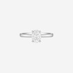 1.00ct Oval Cut Lab Grown Diamond Ring - 9ct White Gold