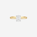 1.00ct Oval Cut Lab Grown Diamond Ring - 9ct Yellow Gold