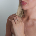 2.30ct Radiant Cut Lab Grown Diamond Ring with Diamond Shoulders - 9ct White Gold