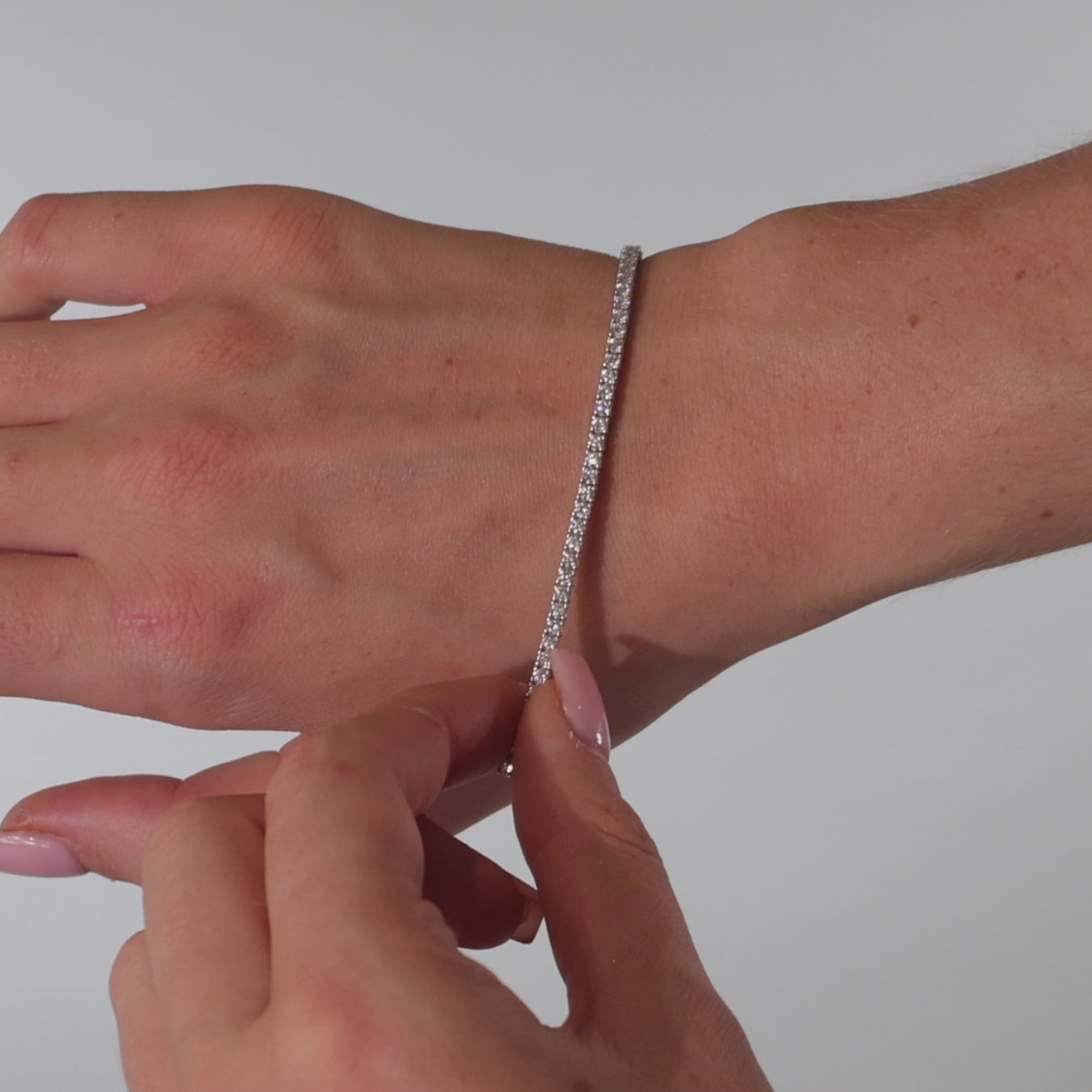 3.00ct Lab Grown Tennis Bracelet - 9ct Yellow Gold