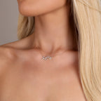 Full Diamond Name Necklace - 18ct Gold