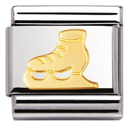 030106/01 Classic S/Steel, bonded yellow gold Ice skate - SayItWithDiamonds.com