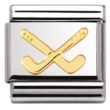 030106/07 Classic S/Steel,bonded yellow gold Hockey clubs - SayItWithDiamonds.com