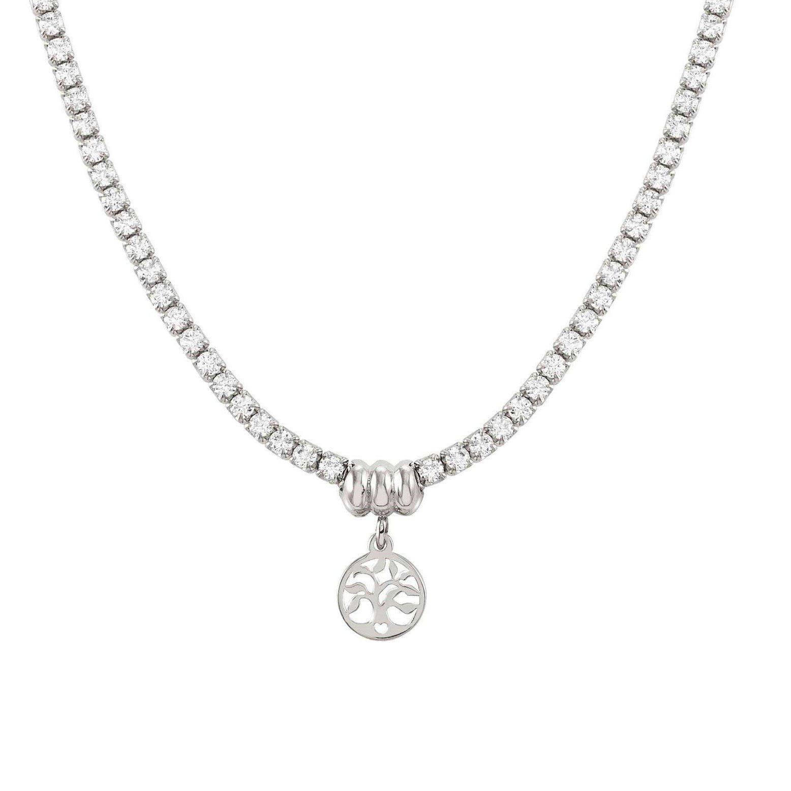 148602/047 CHIC&CHARM necklace,925 silver & CZ,Silver Tree of Life - SayItWithDiamonds.com
