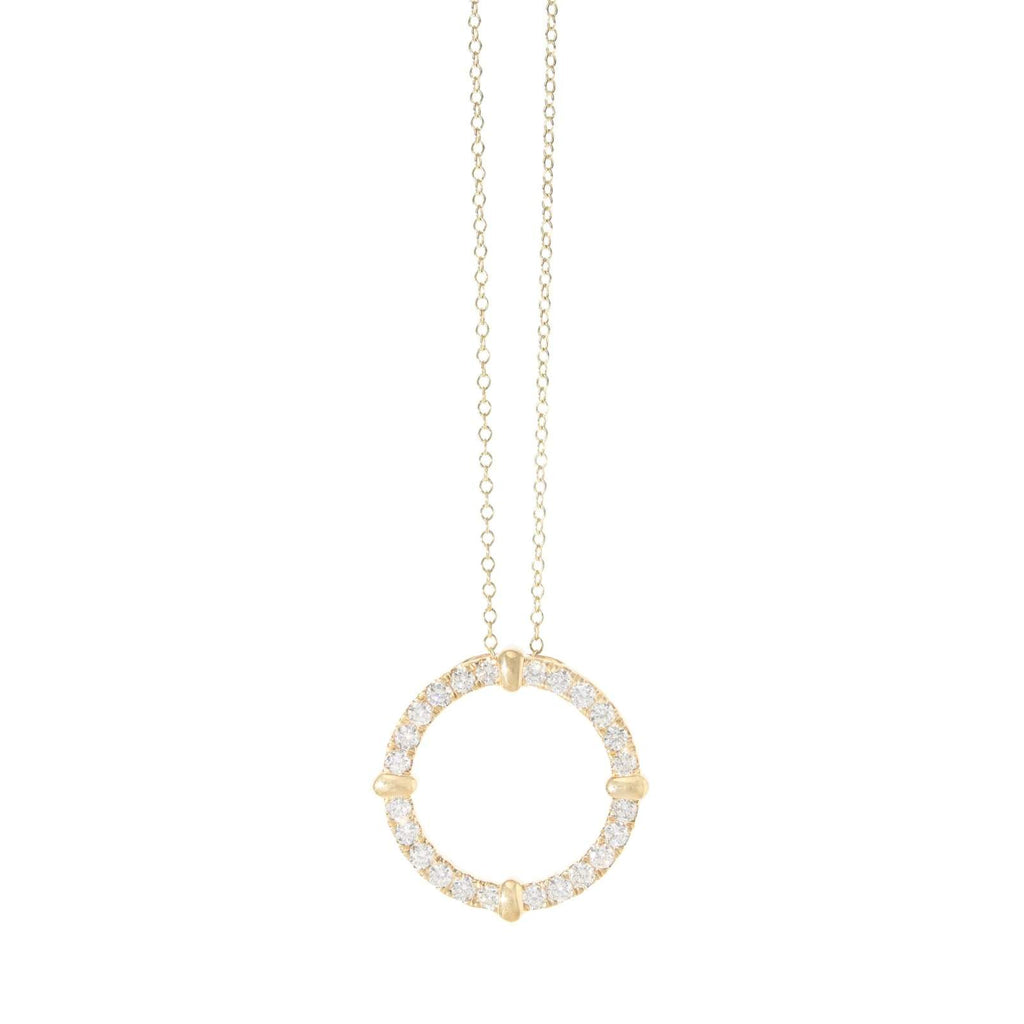 1ct Fancy Circle Of Life Necklace - 18ct Gold - SayItWithDiamonds.com