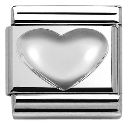 330106/01 Classic SYMBOLS in st.steel and sterling silver Heart - SayItWithDiamonds.com