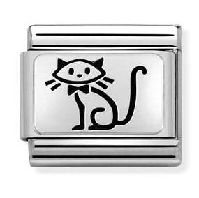 330109/53 Classic OXYDISED PLATES,S/steel, 925 silver Family cat - SayItWithDiamonds.com