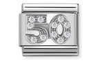 330304/23 CLASSIC SILVER CZ NUMBER 50 - SayItWithDiamonds.com