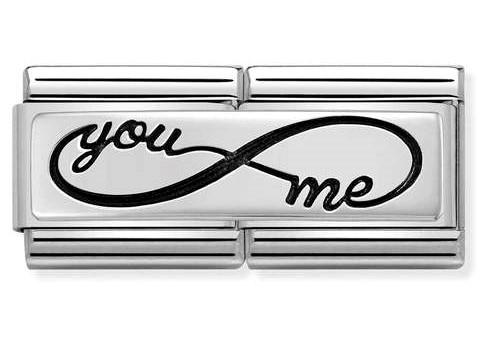 330710/43 Classic DOUBLE ENGRAVED,S/Steel,silver 925,You INFINITE Me - SayItWithDiamonds.com
