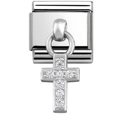 331800/04 Classic CHARMS stainless steel and silver 925 Cross - SayItWithDiamonds.com