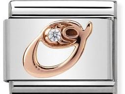 430310/15 Classic 9ct Rose Gold Letter O - SayItWithDiamonds.com