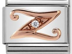 430310/26 Classic 9ct Rose Gold Letter Z - SayItWithDiamonds.com