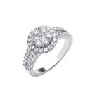 9ct White Gold Round Double Band .50ct - SayItWithDiamonds.com
