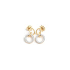 Double Drop Diamond And Gold Earrings - 0.40ct - SayItWithDiamonds.com