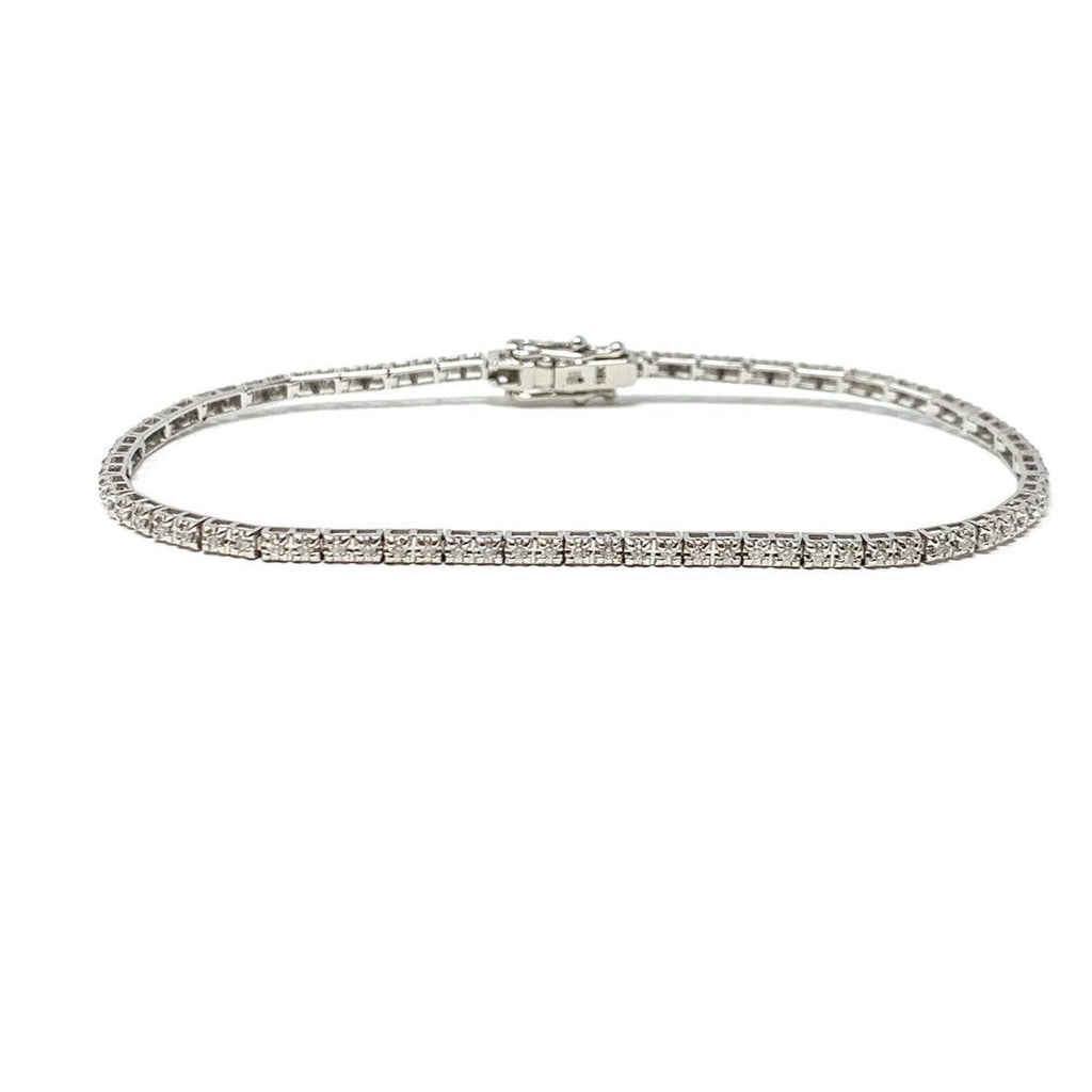 Tennis Bracelet - 18ct White Gold - .75ct Real Diamonds - SayItWithDiamonds.com